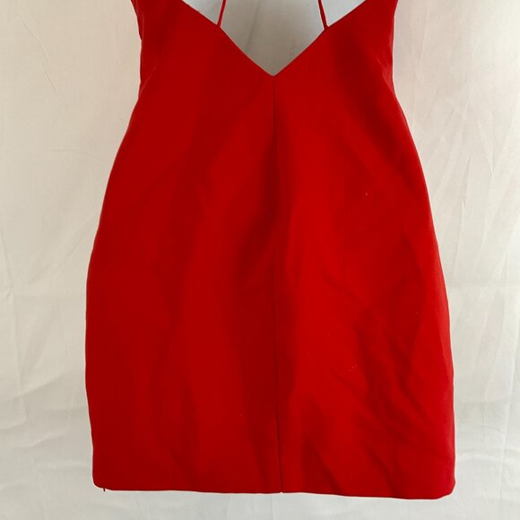 Likely Mini Dress 2 Red Spaghetti Two Strap Crossover - Picture 8 of 9